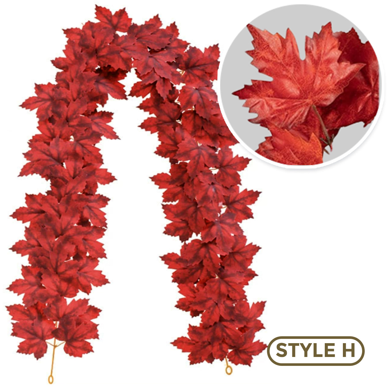 π Artificial Thanksgiving Maple Garland π§‘πΊπΈ Perfect Indoor & Outdoor Thanksgiving Decorations π Maple Garland for Table, Mantel, Wall