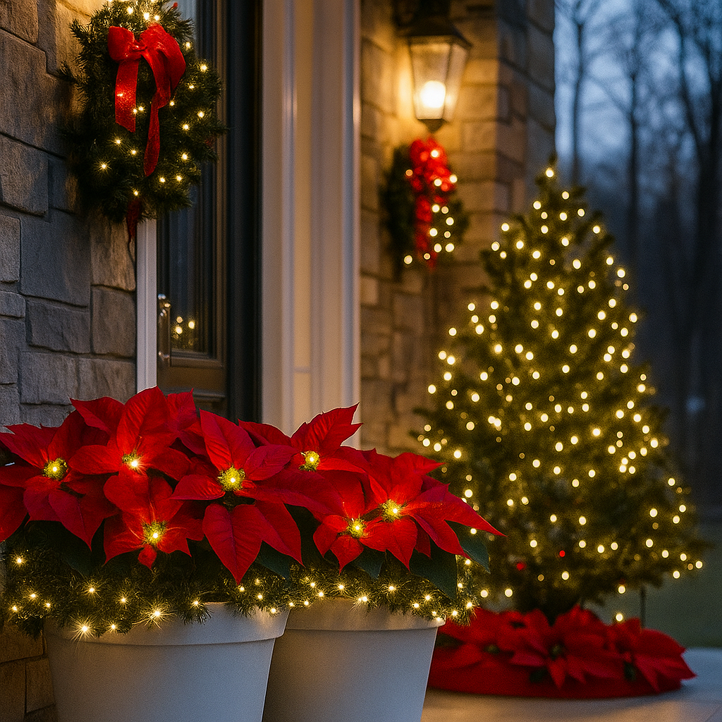 With Solar-Powered LED