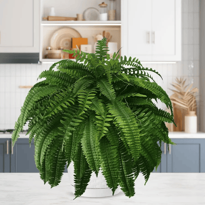 Last Day 75% OFF🔥 Artificial Boston Fern 🌳 UV Resistant, Lifelike Greenery 🌴