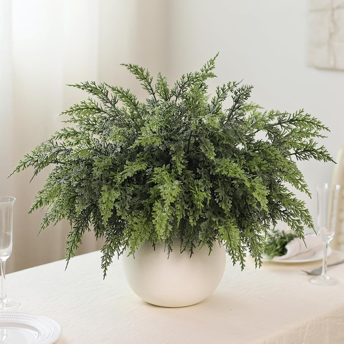 Artificial Christmas Cedar Branch🌲 Perfect Indoor & Outdoor Christmas Decorations 🕯️