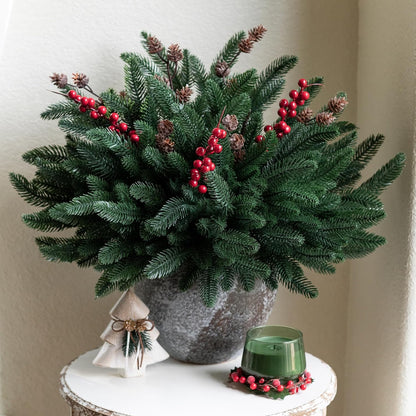 Artificial Christmas Cedar Branch🌲 Perfect Indoor & Outdoor Christmas Decorations 🕯️
