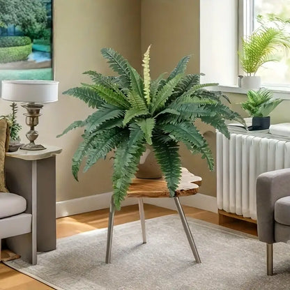Last Day 75% OFF🔥 Artificial Boston Fern 🌳 UV Resistant, Lifelike Greenery 🌴