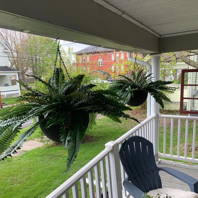 Last Day 75% OFF🔥 Artificial Boston Fern 🌳 UV Resistant, Lifelike Greenery 🌴