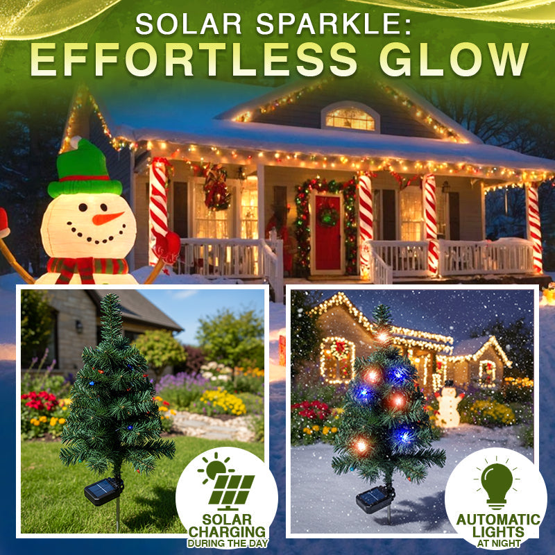 Artificial Christmas Tree Garden Stake Solar Lights ✨🎄