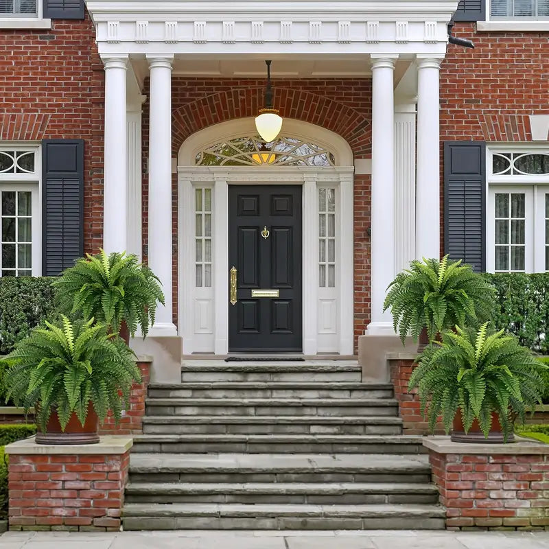 Last Day 75% OFF🔥 Artificial Boston Fern 🌳 UV Resistant, Lifelike Greenery 🌴