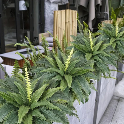 Last Day 75% OFF🔥 Artificial Boston Fern 🌳 UV Resistant, Lifelike Greenery 🌴